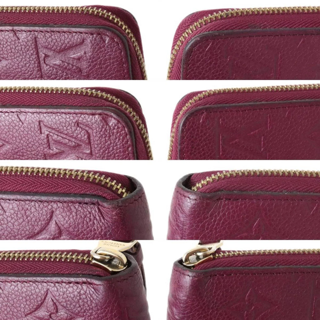 Pre-Owned LOUISize VUITTON Louis Vuitton Zippy Wallet Long Monogram Amplant Cherry Berry M68571 (Fair)