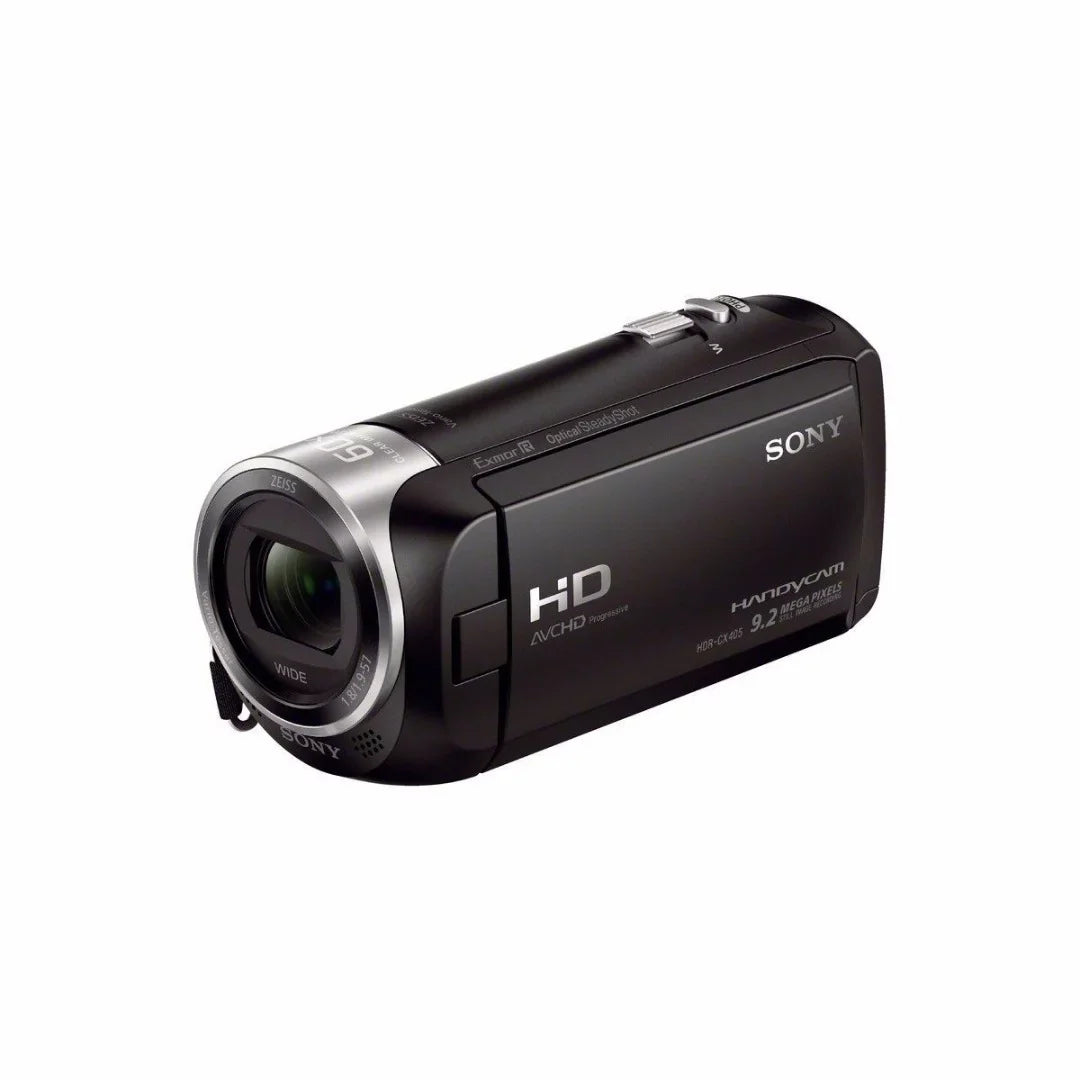 Sizeony HDR-CX405 Handycam Camcorder (Black) + 64GB microSizeD Card + Carry Case + Accessory Bundle