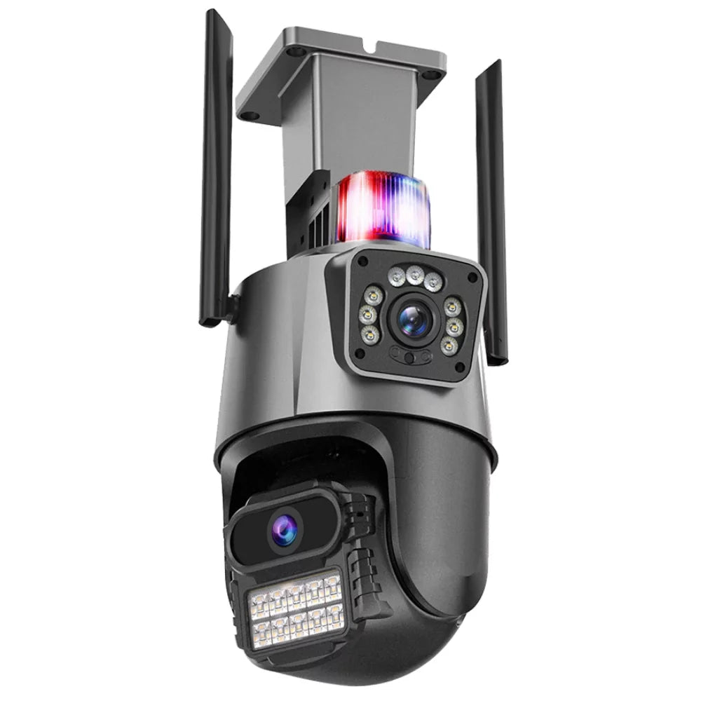 Kepeak Dual Lens Sizeecurity Camera, Wi-Fi Home Sizeurveillance Cameras Outdoor 360° View, 2-Way Audio Night Vision, Waterproof