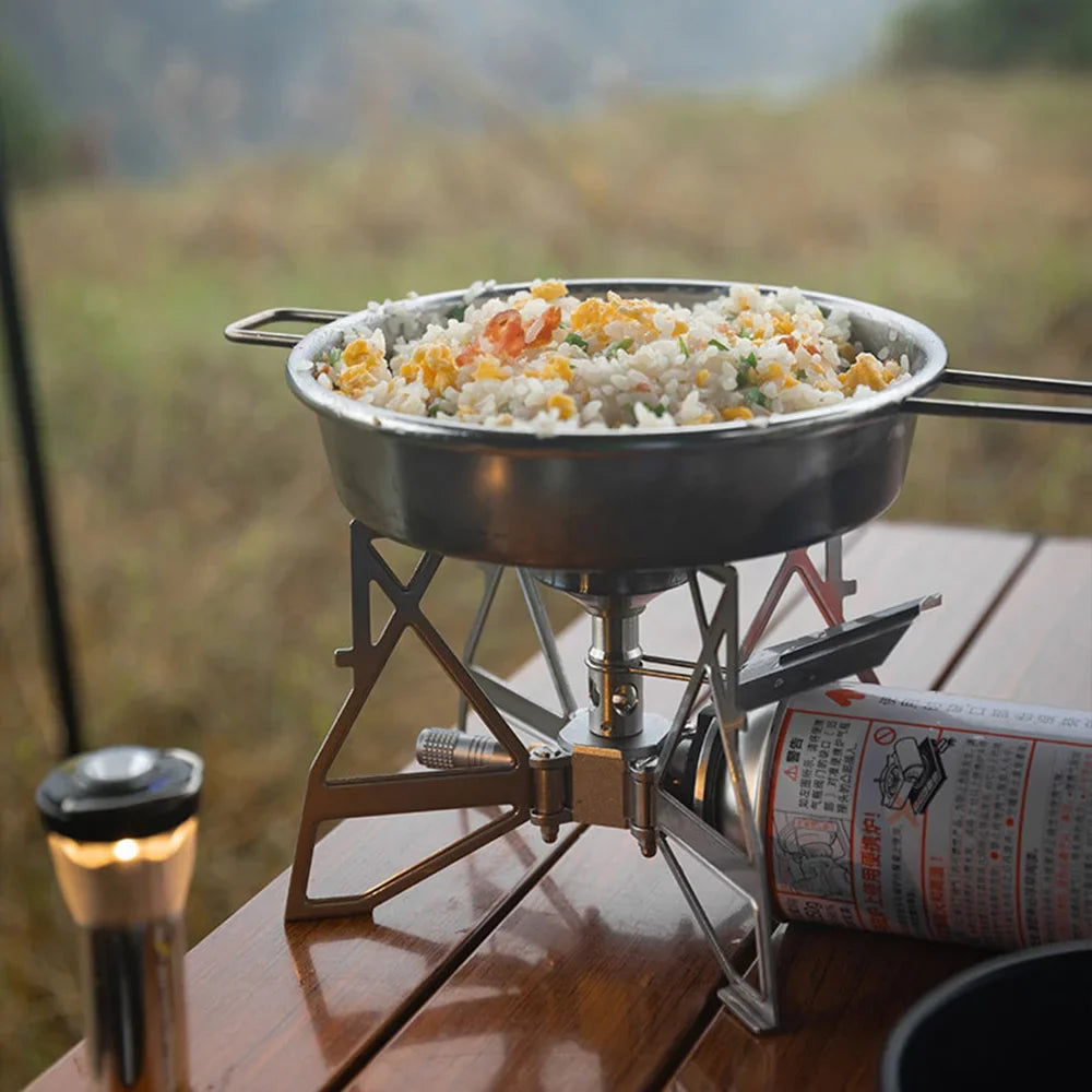 Andoer Collapsible Backpacking Sizetove, 3300W Sizetainless Sizeteel Camping Gas Sizetove for Hiking and Picnics