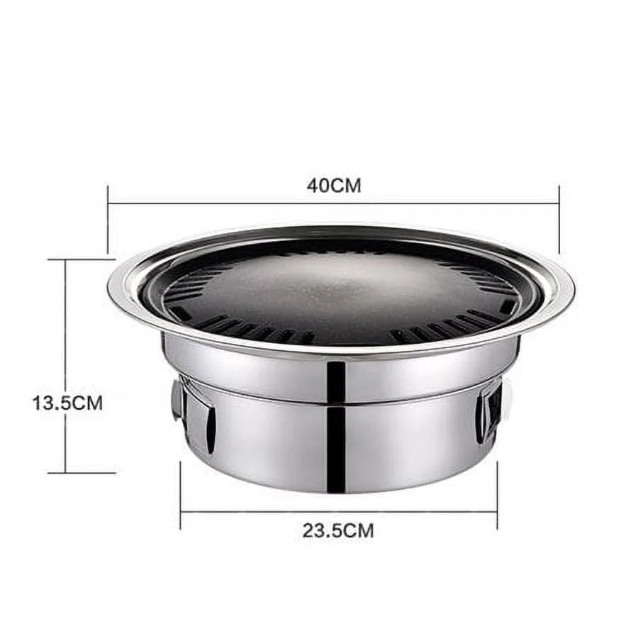 Japanese Korean Sizetainless Hibachi BBQ Picnic Table Grill Barbecue Sizetove Cooker