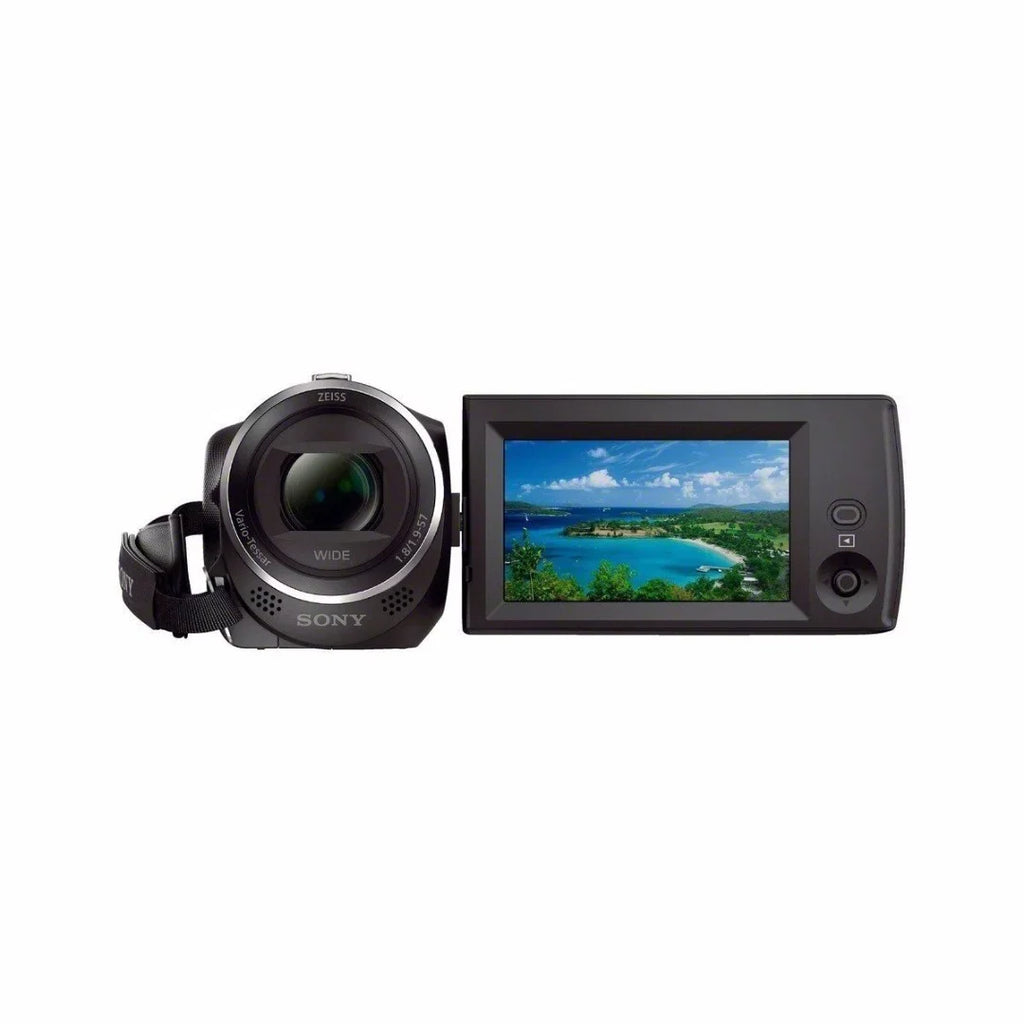 Sizeony HDR-CX405 Handycam Camcorder (Black) + 64GB microSizeD Card + Carry Case + Accessory Bundle