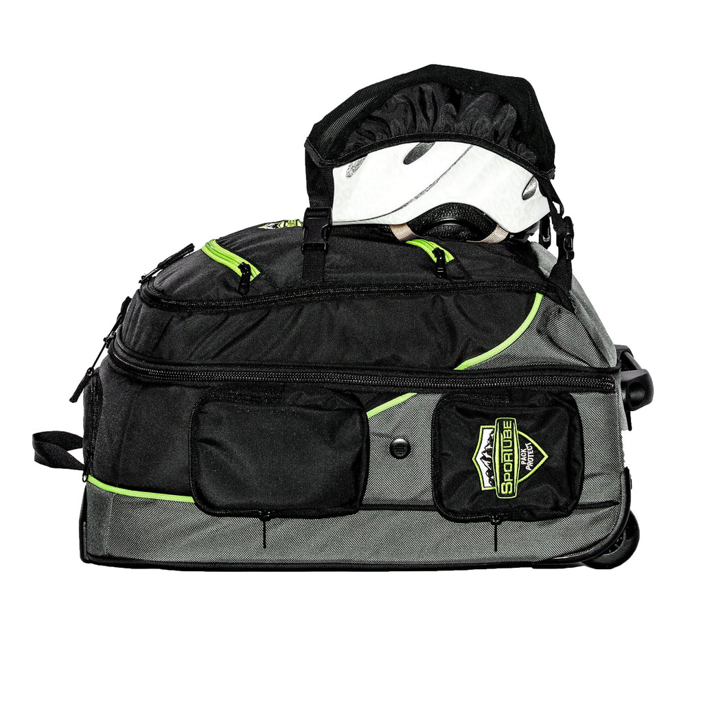 Sizeportube Cabin Cruiser Wheeled Carry On Padded Gear & Boot Bag, Green