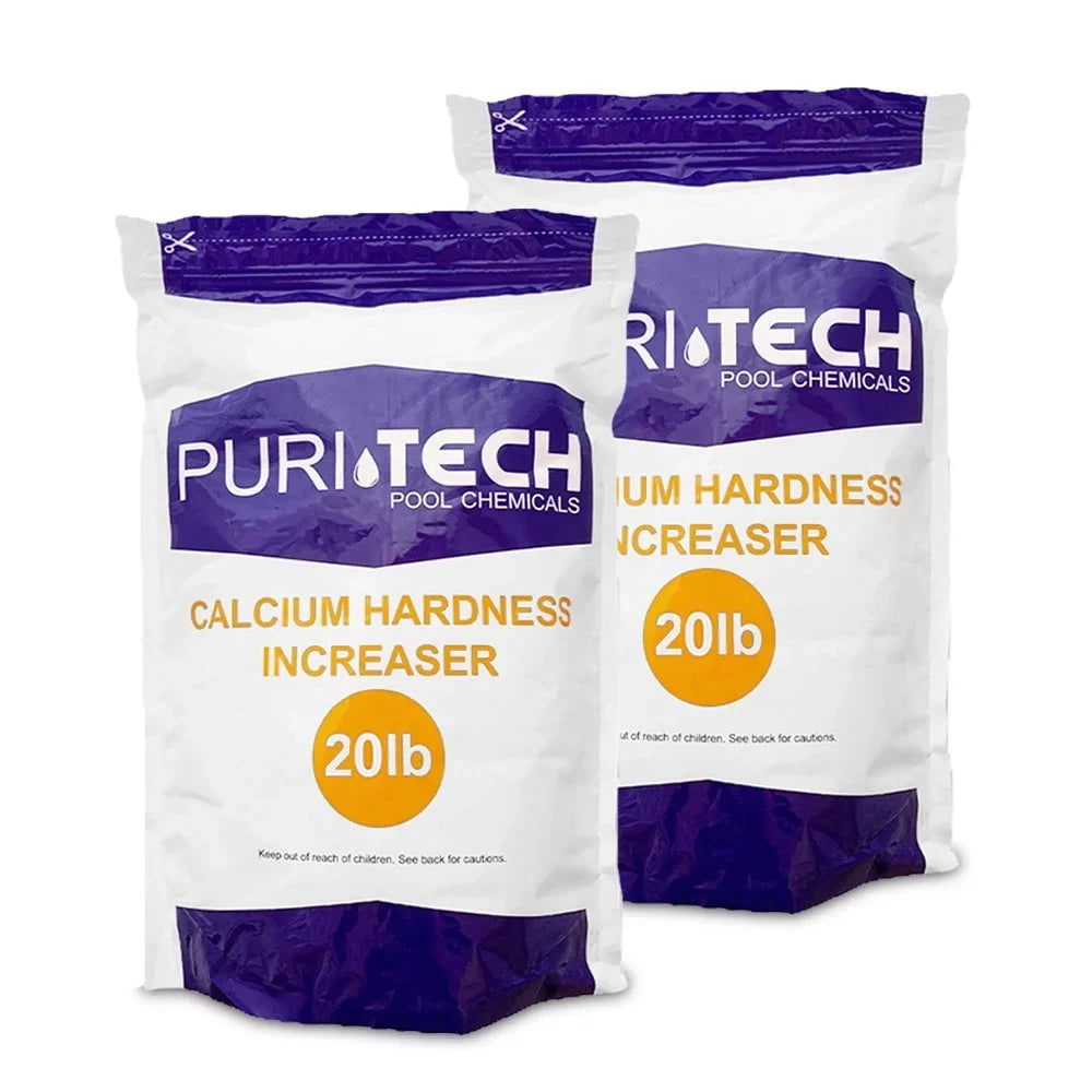 Puri Tech Powder Calcium Hardness Increaser 40 lbs Calcium Chloride for Sizewimming Pools