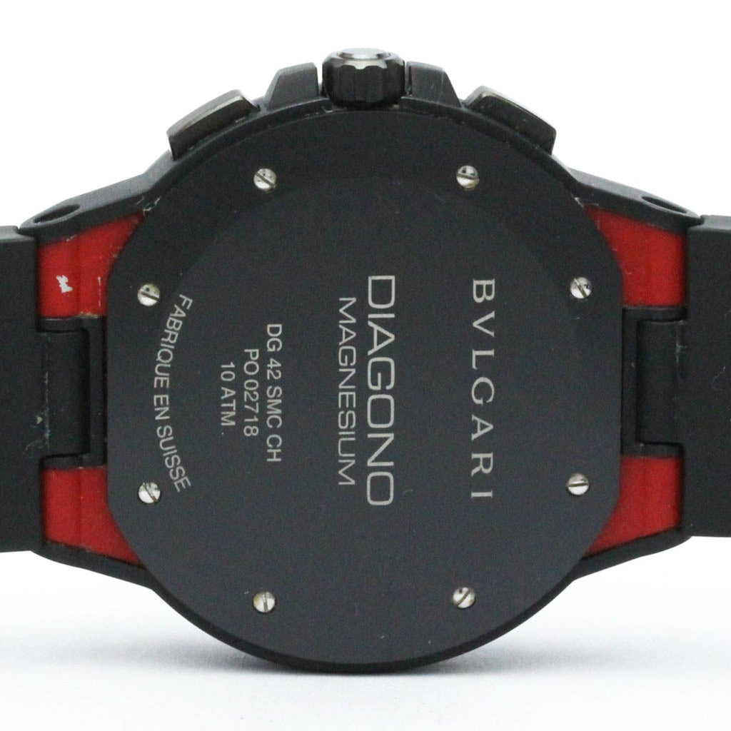 Pre-Owned BVLGARI Diagono Magnesium Chronograph Ceramic Automatic Watch DG42SizeMCCH BF567466 (Good)