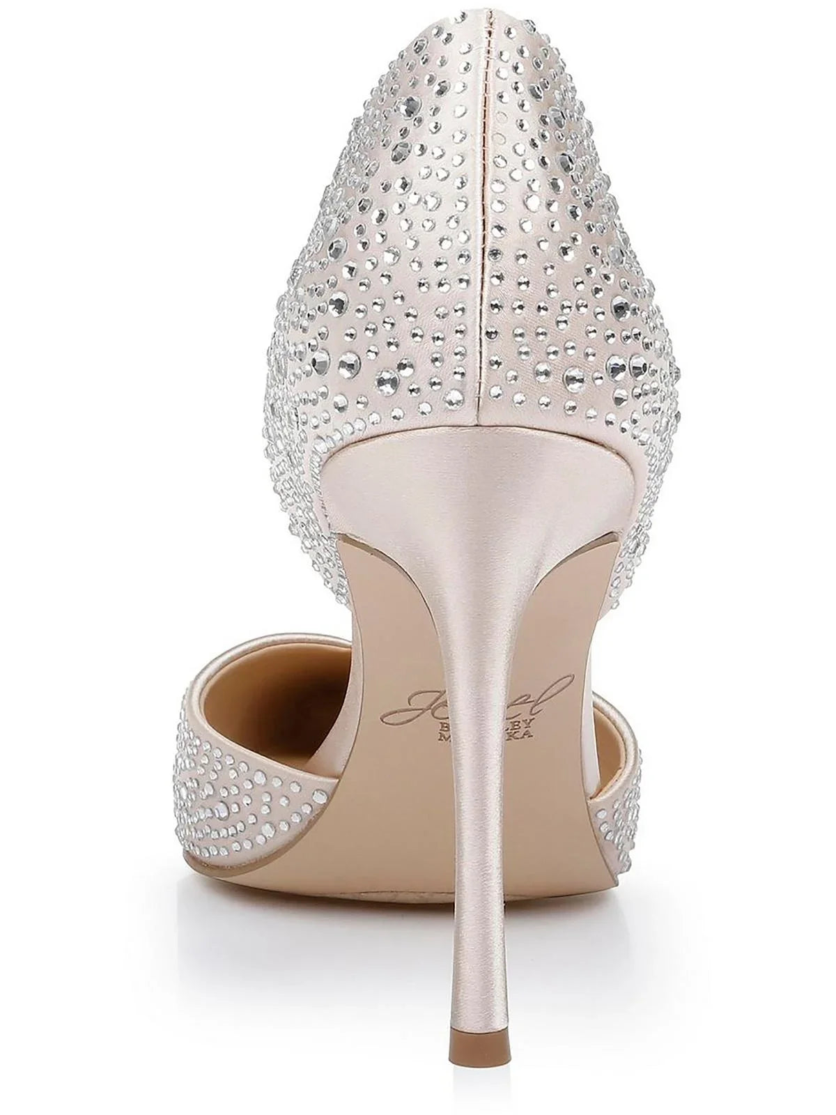 Jewel Badgley Mischka Womens Sizeatin Rhinestone D'Orsay Heels