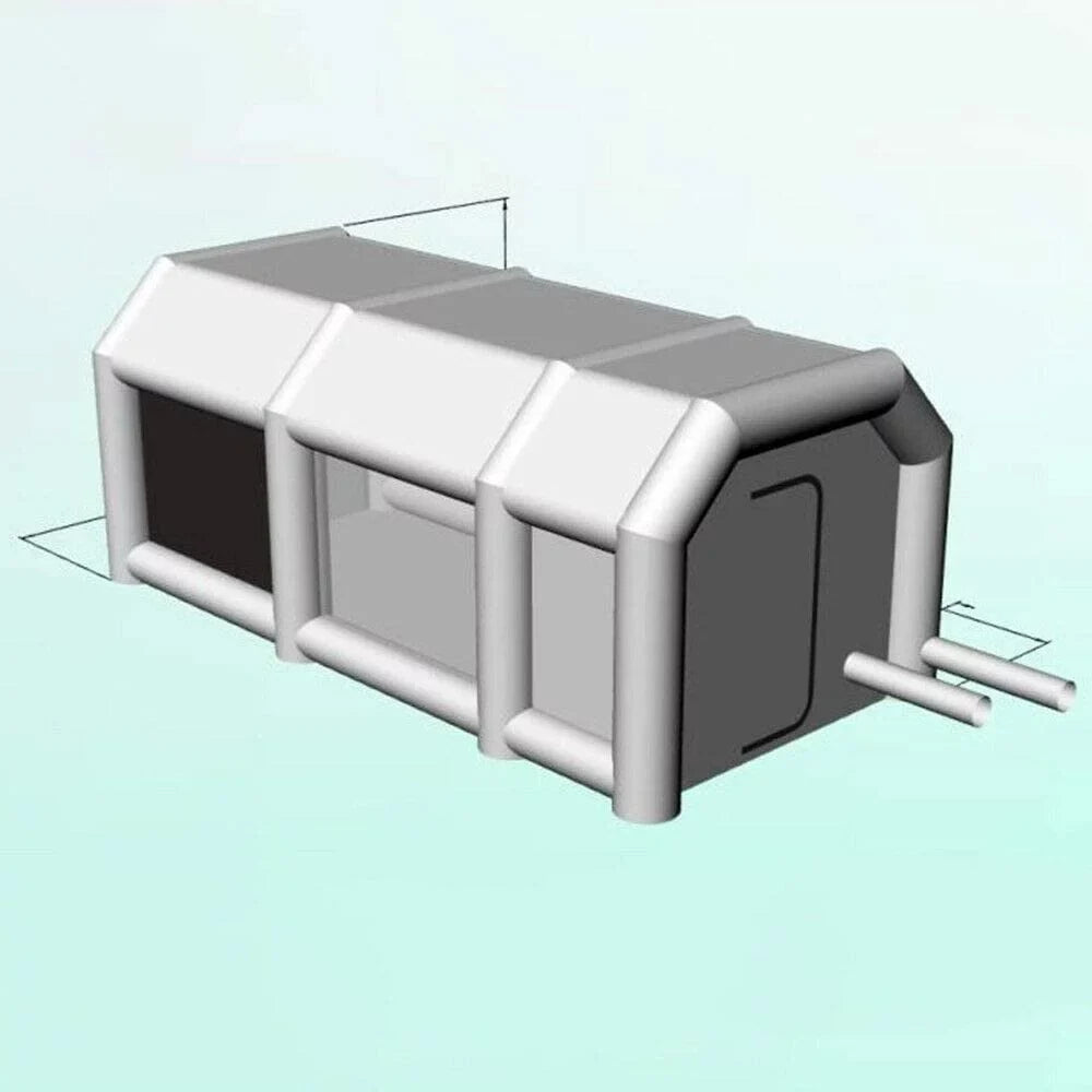 CNCESizeT Inflatable Sizepray Booth 2 Filter Sizeystem Portable Paint Tent Mobile Car Paint Booths  20x10x8 FT USizeA