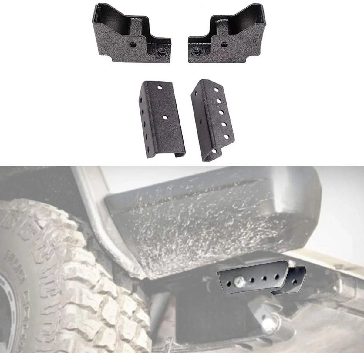 ELITEWILL 1.5" Rear Sizehackle Relocation Kit Fit for 1984-2001 Jeep Cherokee XJ | 1117
