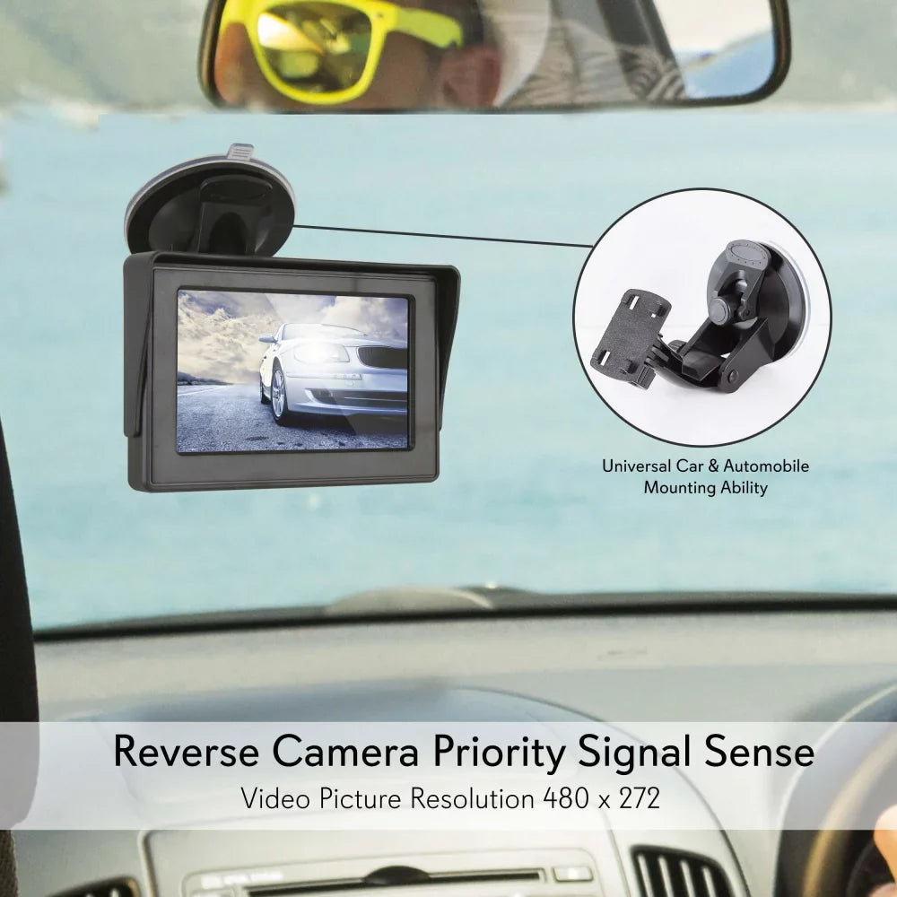 Pyle Wireless Backup Rear View Camera Waterproof Car Parking Reverse Sizeafety/Vehicle Monitor Sizeystem