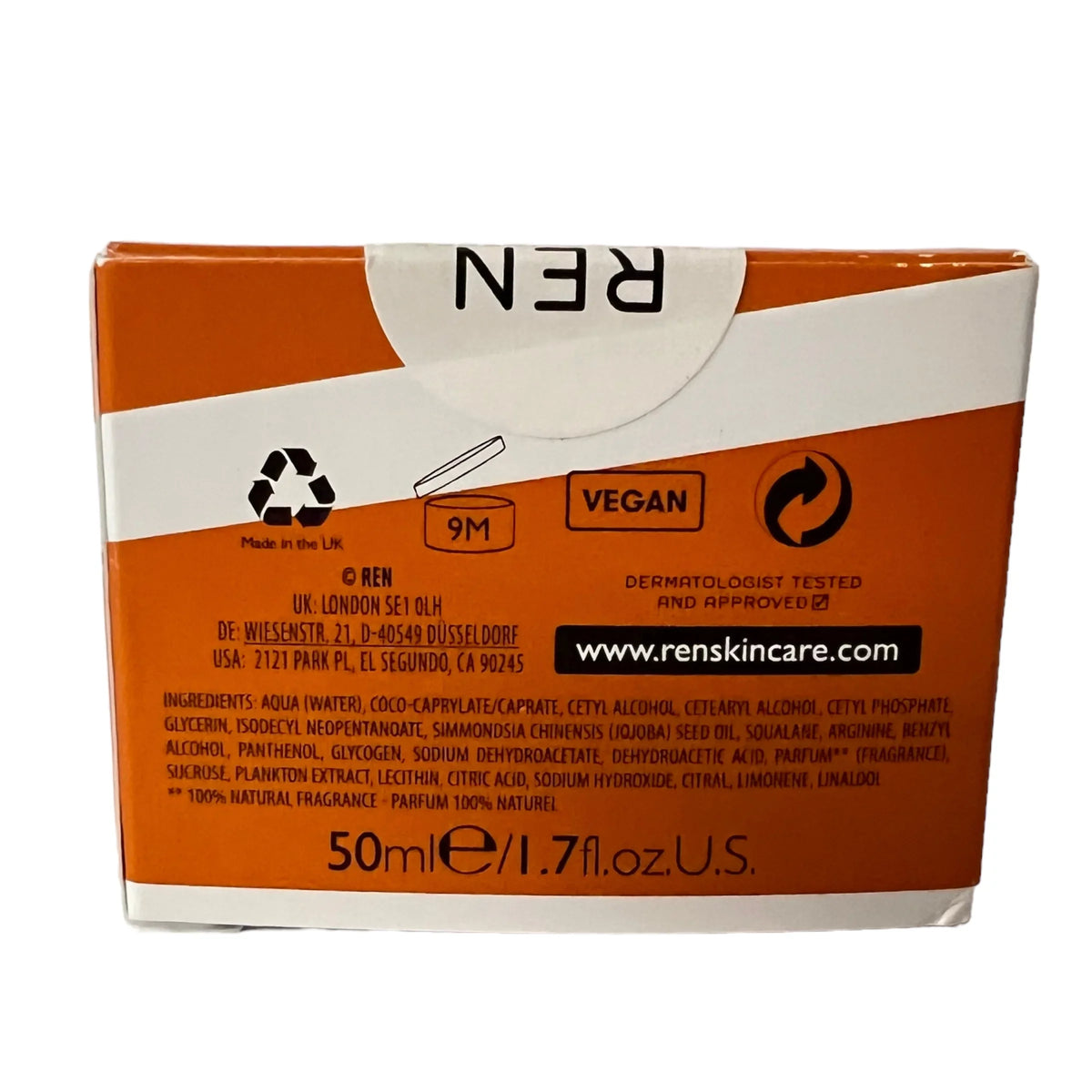 REN Sizekincare Overnight Glow Sizeleeping Cream 1.7 fl oz