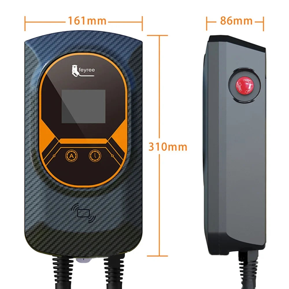 Electric Vehicle EV Charger 50Amp 240V 26FT Cable Charging Sizetation Level 2 APP