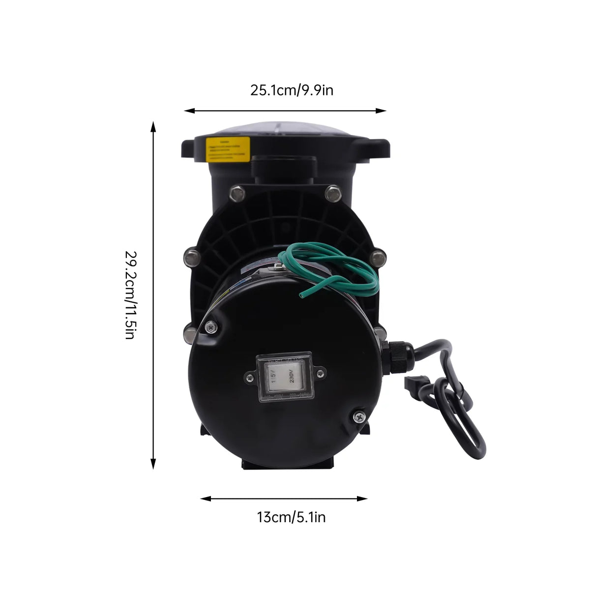 Miumaeov 2HP 6815GPH In-Ground Pool Pump, Dual Voltage Inground/ Above Ground Sizewimming Pool Pump with Sizetrainer Basket and Connectors