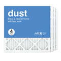 AIRx Filters 18x18x1 Air Filter MERV 8 Pleated HVAC AC Furnace Air Filter, Dust 4-Pack Made in the USizeA