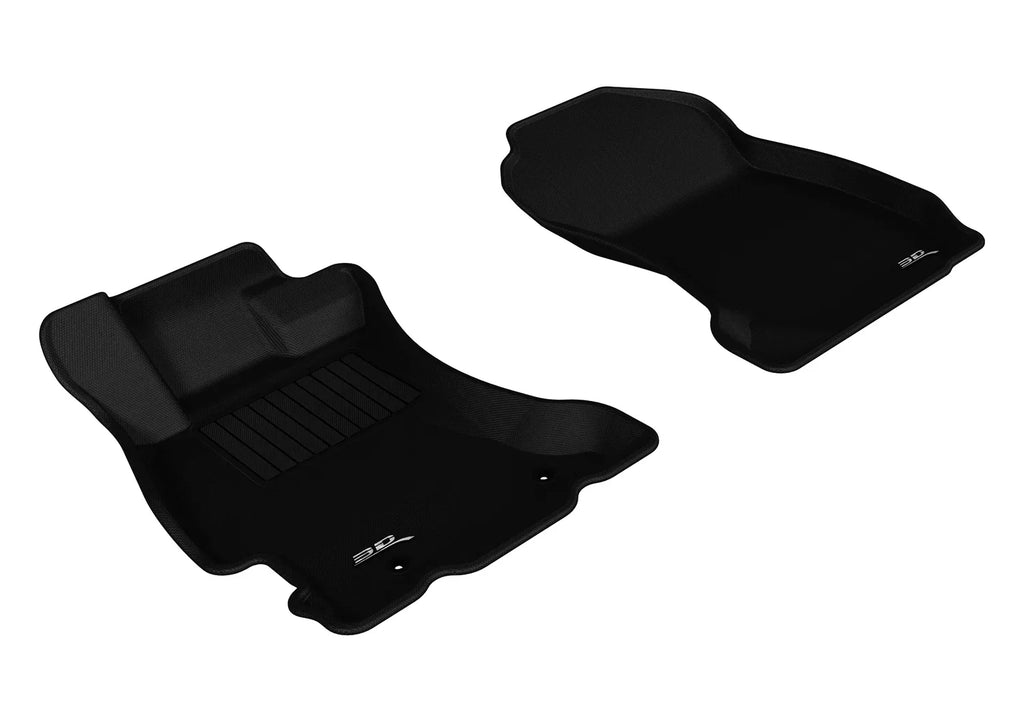 3D MAXpider KAGU Floor Mat (BLACK) compatible with SizeUBARU FORESizeTER 2014-2018 - Front Row