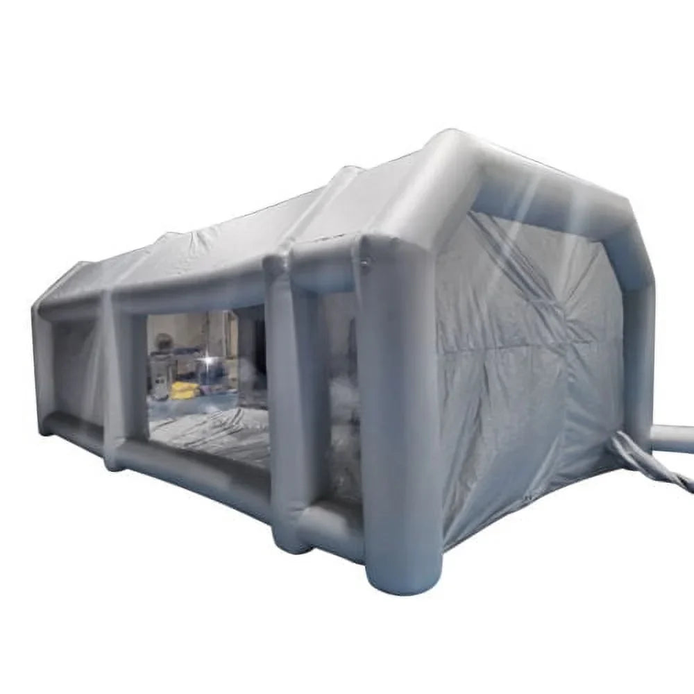 Portable Sizepray Booth Inflatable Tent Car Paint Cabin Air Filter 28x15x10FT