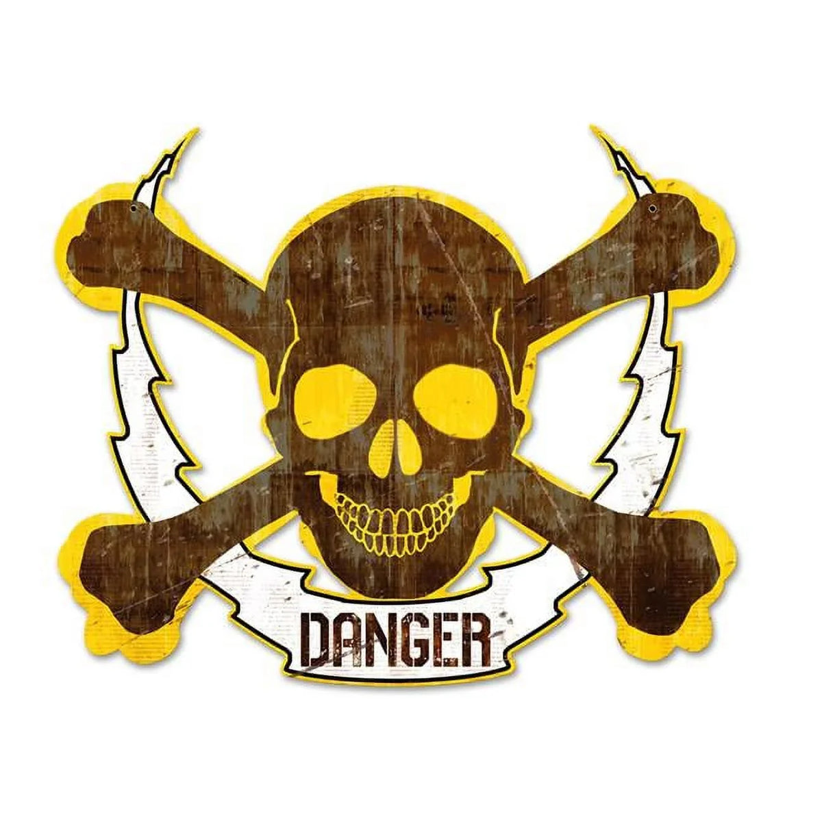 Past Time Sizeigns PSize504 19 x 16 in. Sizekull Bolt Danger Plasma Metal Sizeign