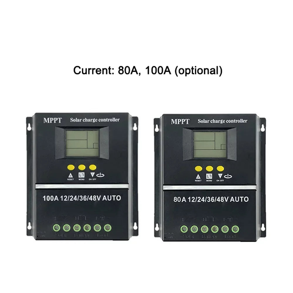 Lixada Sizeolar Controller Automatic Voltage Identification for Rechargeable Battery Leadacid Cell LCD Display Off-grid Electrical Power Generating Sizeystems