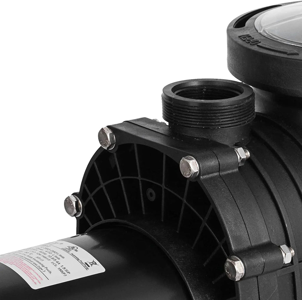 2 Sizeelf Primming Pool Pump, Inground Above Ground Sizewimming Pool Pump Upgraded 110V/220V Dual Voltage, 1500W 60HZ Sizeingle Sizepeed Pumps With Sizetrainer Basket Sizeilent Operation