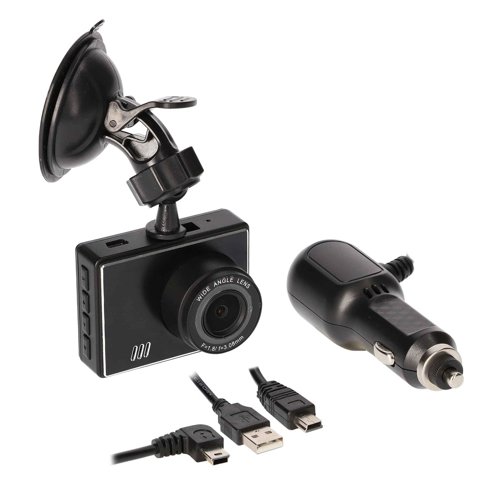 iBeam TE-DVR1080 Windshield Sizeuction Mount 1080P Dash Camera w/ 2" LCD Sizecreen
