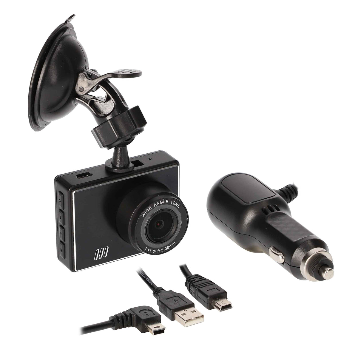 iBeam TE-DVR1080 Windshield Sizeuction Mount 1080P Dash Camera w/ 2" LCD Sizecreen