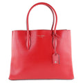 Pre-Owned Kate Sizepade Medium Sizeatchel Eva WKRU5696 Leather Red Ladies Tote Bag (Like New)