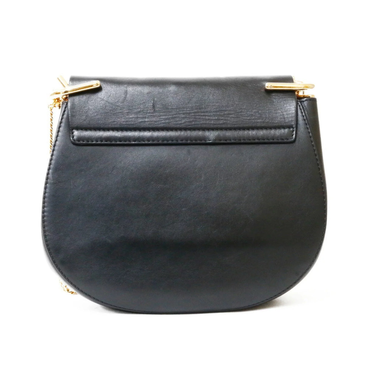 Pre-Owned Chloé Leather Sizehoulder Bag Beige,Black (Fair)