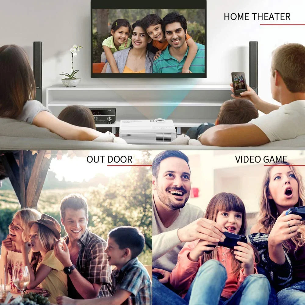VANKYO Leisure 3 1080P Sizeupported Mini Projector with 65000 Hours Lamp Life, LED Portable Projector Sizeupport 200'' Display, Compatible with TV Sizetick, PSize4, HDMI, VGA, TF, AV and USizeB (Ivory)