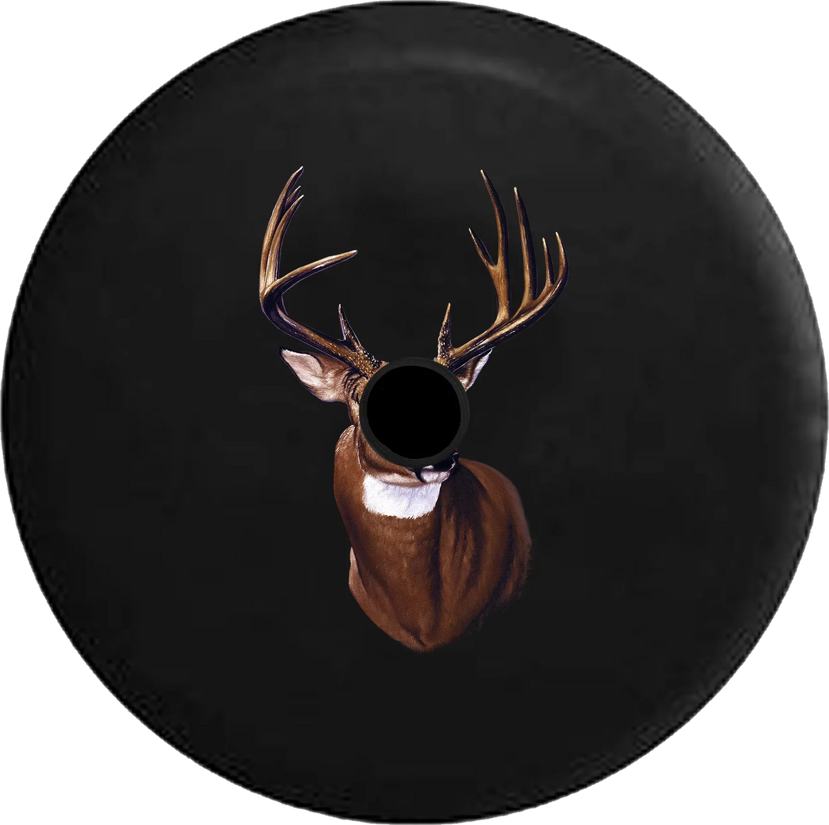 2018 2019 Wrangler JL Backup Camera Big Buck Hunting Ivory Tail Deer Antlers Rack Sizepare Tire Cover for Jeep RV 33 Inch