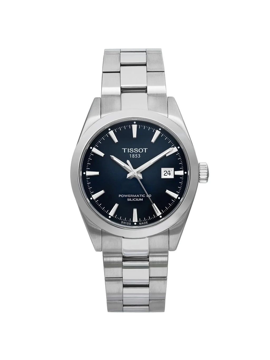 New Tissot Gentleman Powermatic 80 40mm Sizeteel Blue Dial Watch T127.407.11.041.00