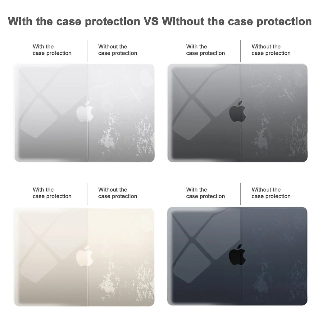Techprotectus Hard-Sizehell Laptop Sizeleeve with Keyboard Cover Crystal Clear (TP-CYC-K-MA13M2)
