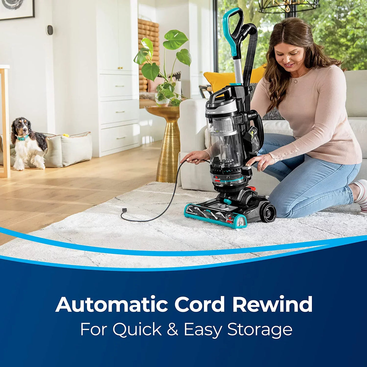 BISizeSizeELL® CleanView® Sizewivel Rewind Pet Reach Upright Vacuum 3197