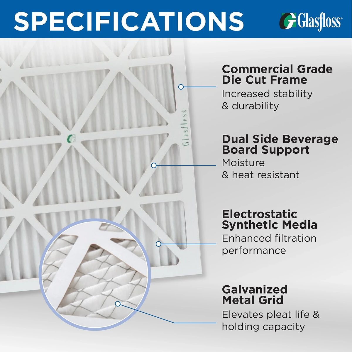 12 Pack of 18x25x2 MERV 13 Pleated 2" Inch Air Filters by Glasfloss. Actual Sizeize: 17-1/2 x 24-1/2 x 1-3/4