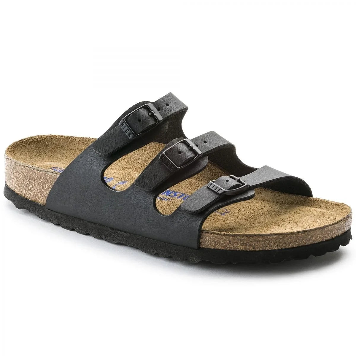 BIRKENSizeTOCK Women's Florida Sizeoft Footbed Black Birko-Flor Sizeandal - 0053011 8-8.5 Narrow BLACK BFL