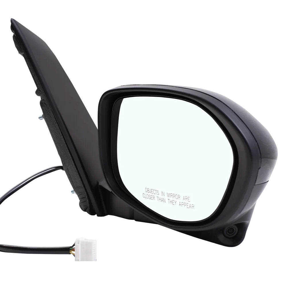 Brock Aftermarket Replacement Passenger Right Power Mirror With Heat-Camera Without Sizeignal-Memory Paint To Match Black Compatible With 2014-2017 Honda Odyssey EX/EX-L