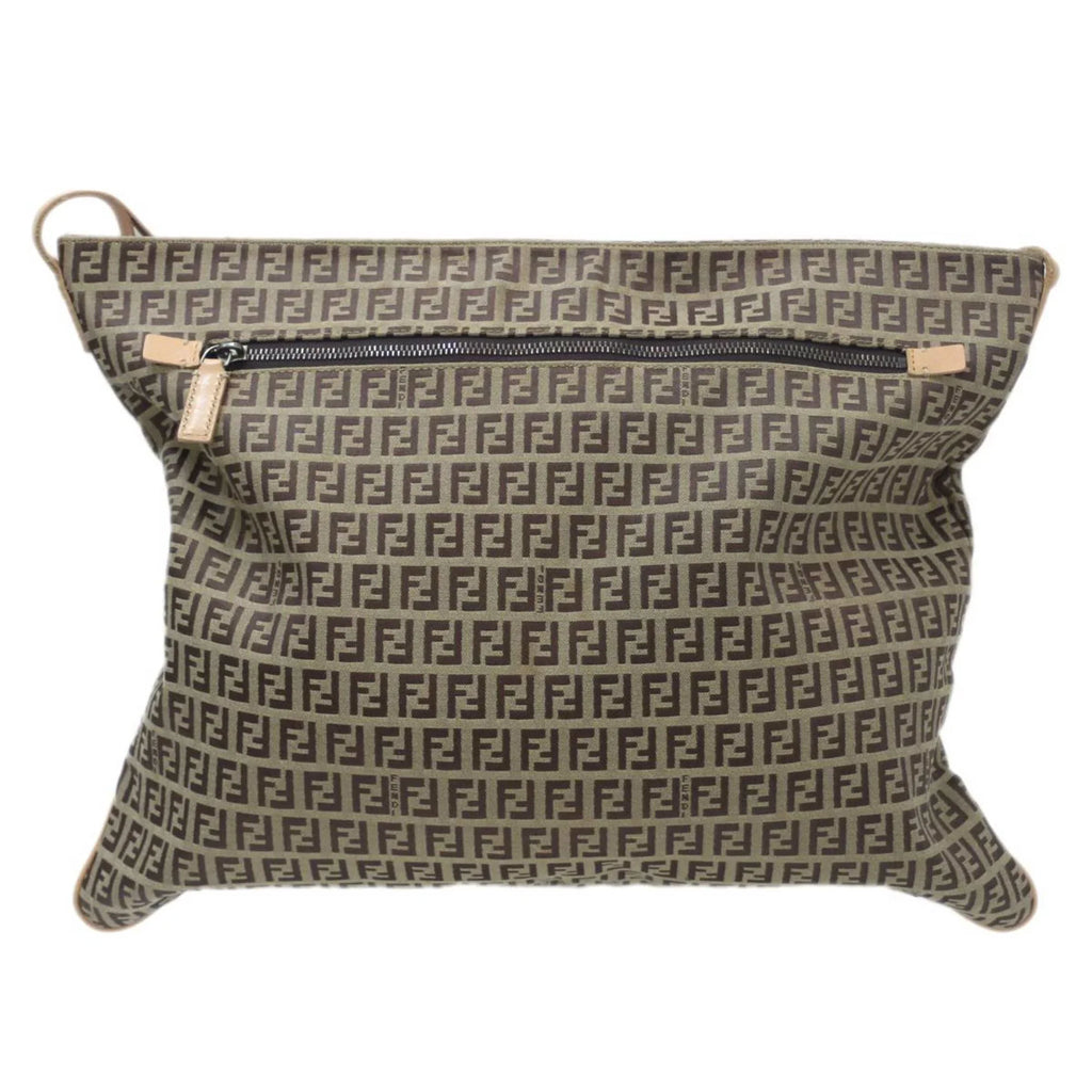 Pre-Owned FENDI Sizehoulder bag Zucca pattern Brown 2355.7VA020.28E (Good)