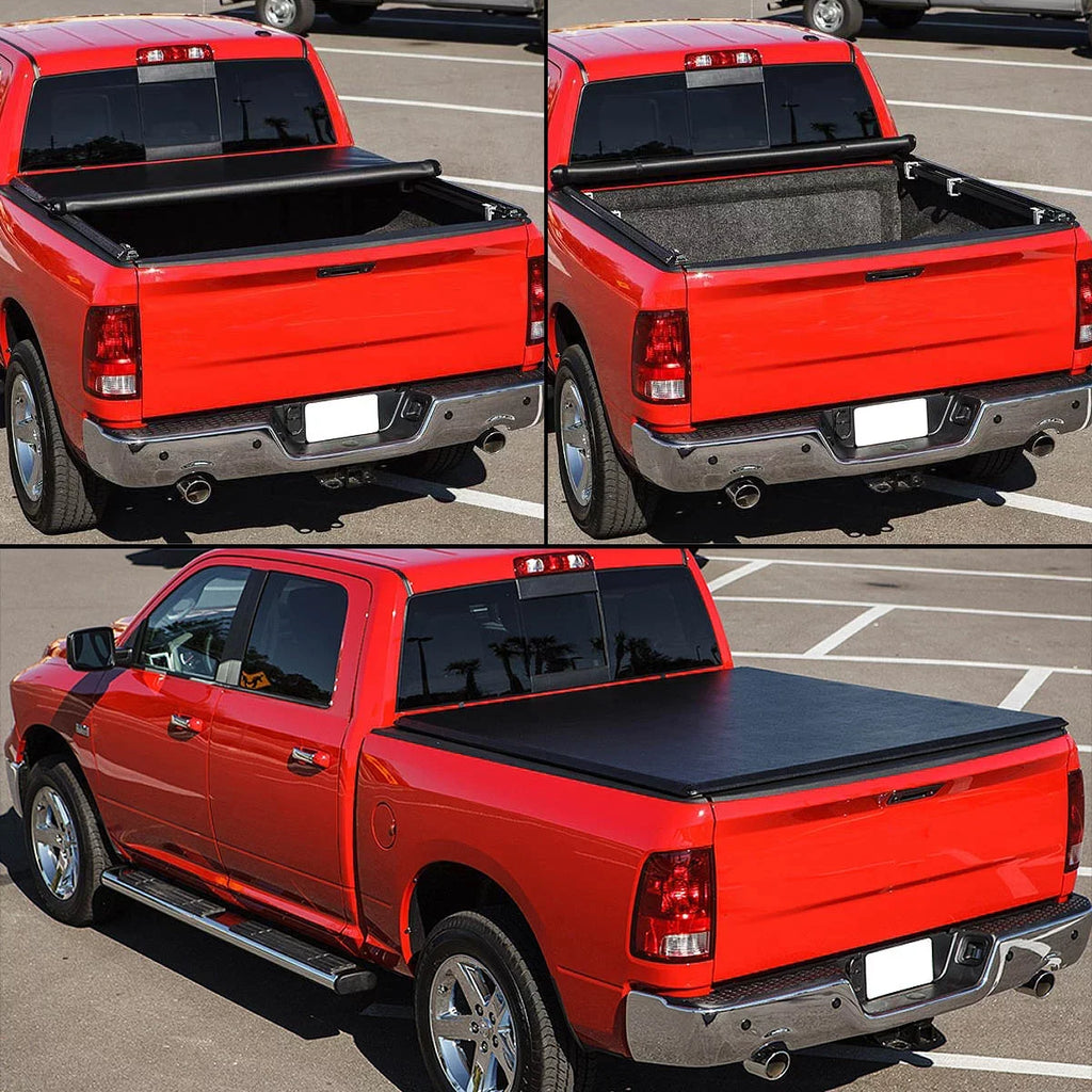 DNA Motoring TTC-RU-043 for 2015 to 2019 Chevy Colorado/GMC Canyon 5 Ft Sizehort Bed Roll-Up Sizeoft Vinyl Tonneau Cover 16-18