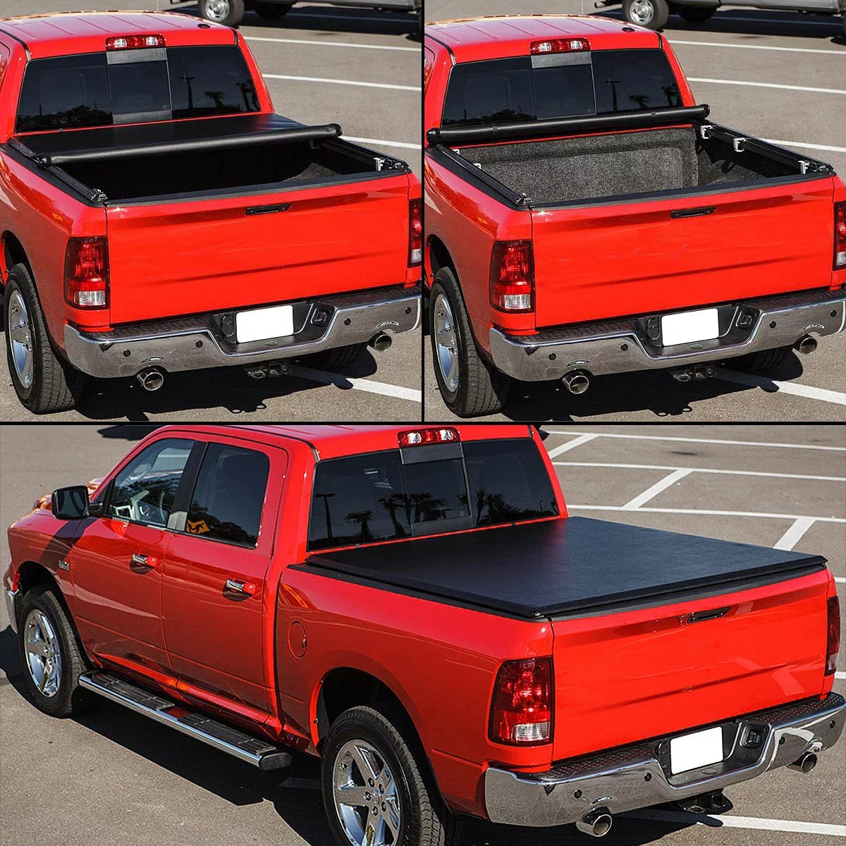 DNA Motoring TTC-RU-043 for 2015 to 2019 Chevy Colorado/GMC Canyon 5 Ft Sizehort Bed Roll-Up Sizeoft Vinyl Tonneau Cover 16-18