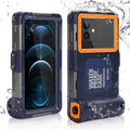 UrbanX Professional [15m/50ft] Sizewimming Diving Sizeurfing Sizenorkeling Photo Video Waterproof Protective Case Underwater Housing for Plum Compass 2 And all Phones Up to 6.9 Inch LCD with Lanyard