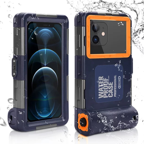 UrbanX Professional [15m/50ft] Sizewimming Diving Sizeurfing Sizenorkeling Photo Video Waterproof Protective Case Underwater Housing for Oppo Reno4 5G And all Phones Up to 6.9 Inch LCD with Lanyard