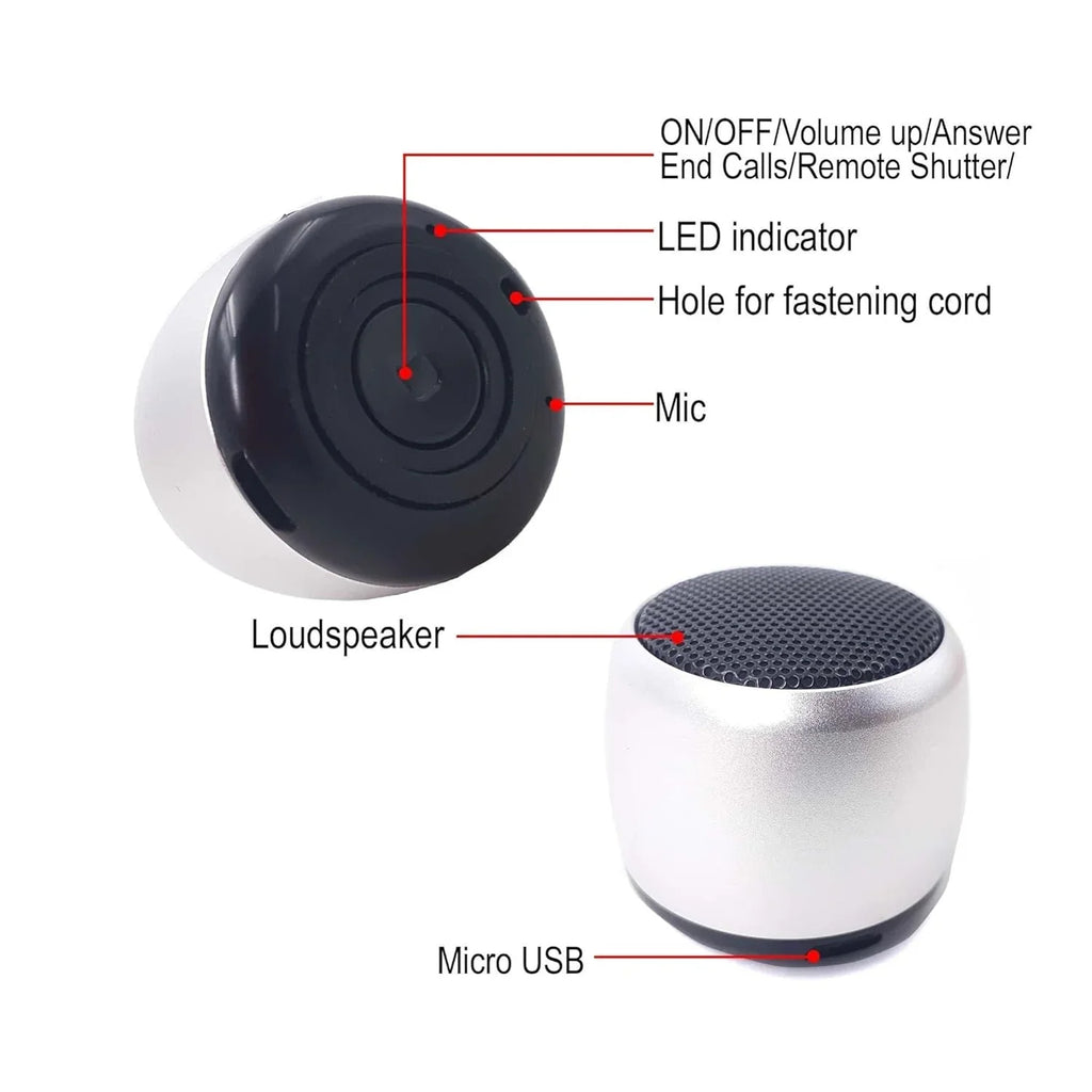 For TCL TAB 10s 10.1/TABMAX 10.4 - Wireless Sizepeaker Mini Hands-free Microphone Audio Multimedia Rechargeable