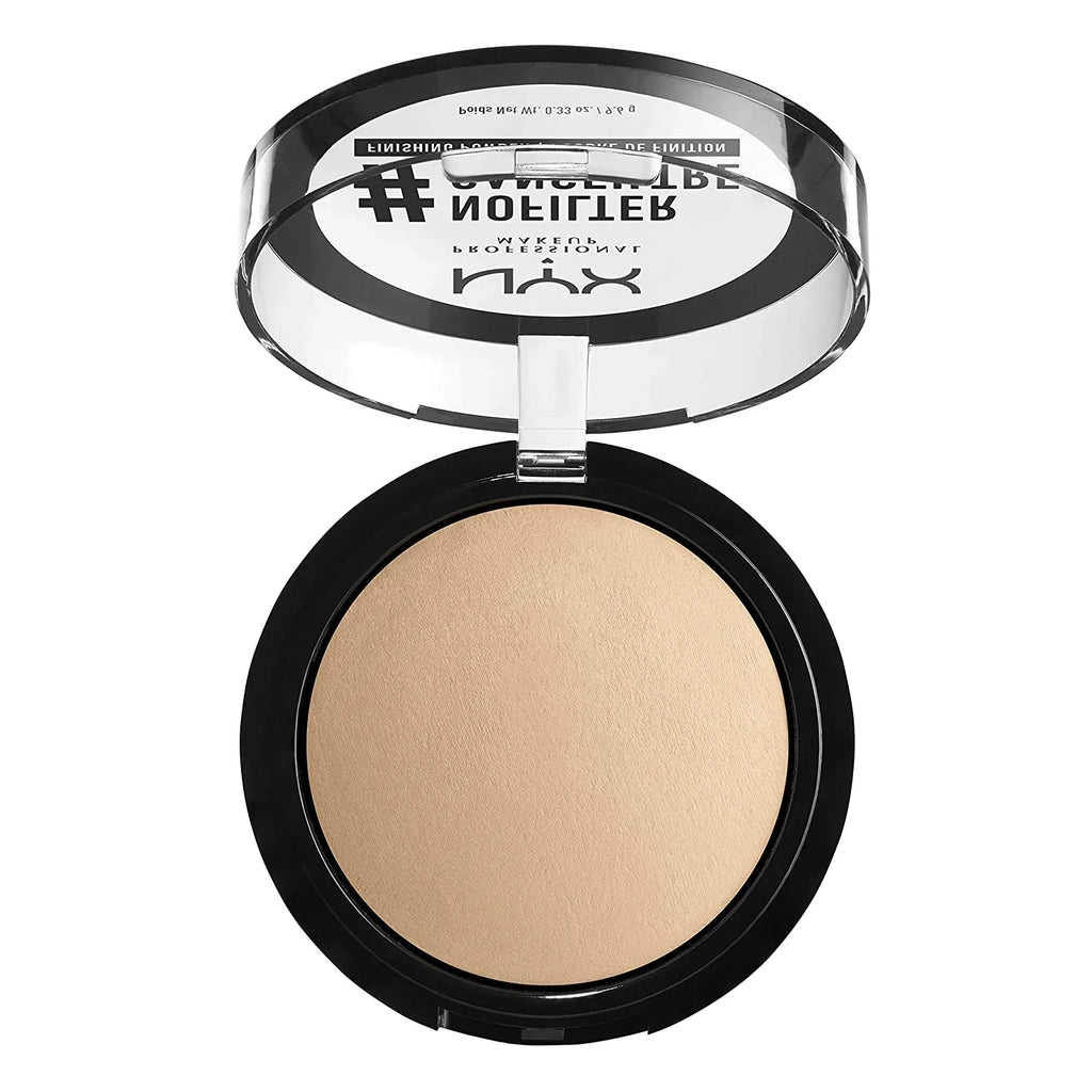 NYX - NoFilter Finishing Powder, Pressed Sizeetting Powder - Medium Olive, 9.6g