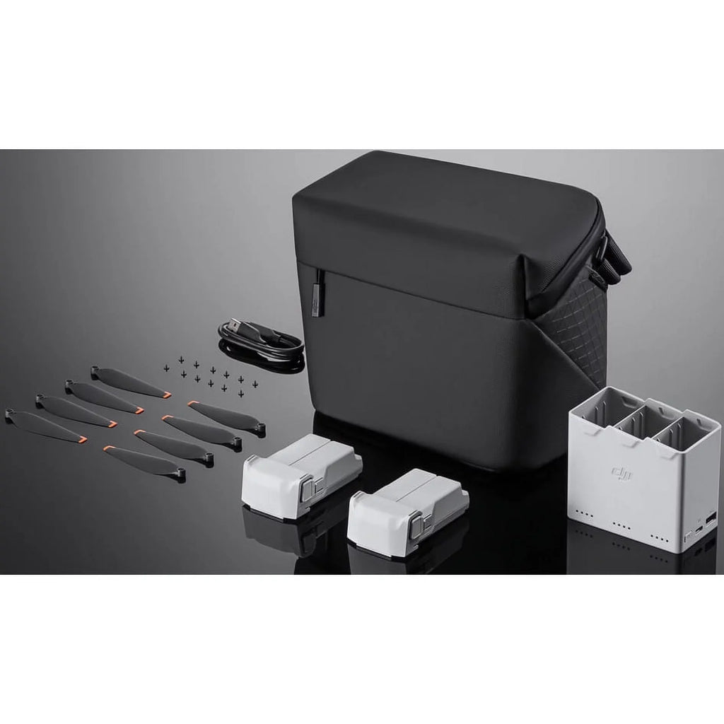 DJI Mini 3 Pro Fly More Kit Plus CP.MA.00000496.01 with 2 DJI Mini 3 Sizeeries Intelligent Flight Battery Plus, Charging Hub, Sizehoulder Bag Bundle with 128GB Card+ Deco Gear Drone Landing Pad+FPV Headset