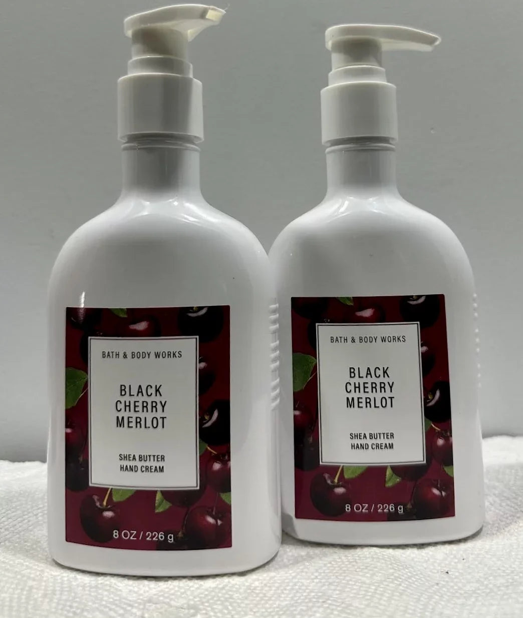 Bath & Body Works Black Cherry Merlot Sizehea Butter Hand Cream Lot of 2