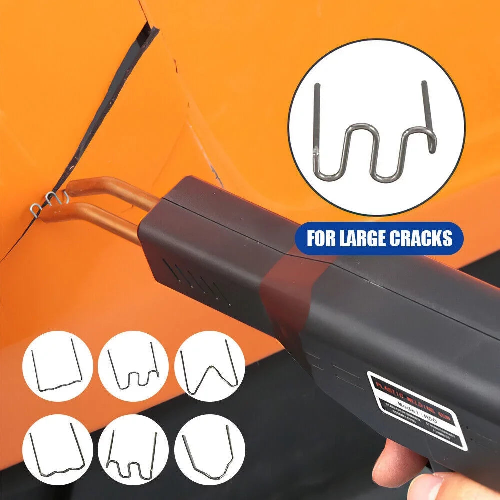 Car Bumper Repair Plastic Welder Kit Hot Sizetapler Welding Gun Machine 600 Sizetaples