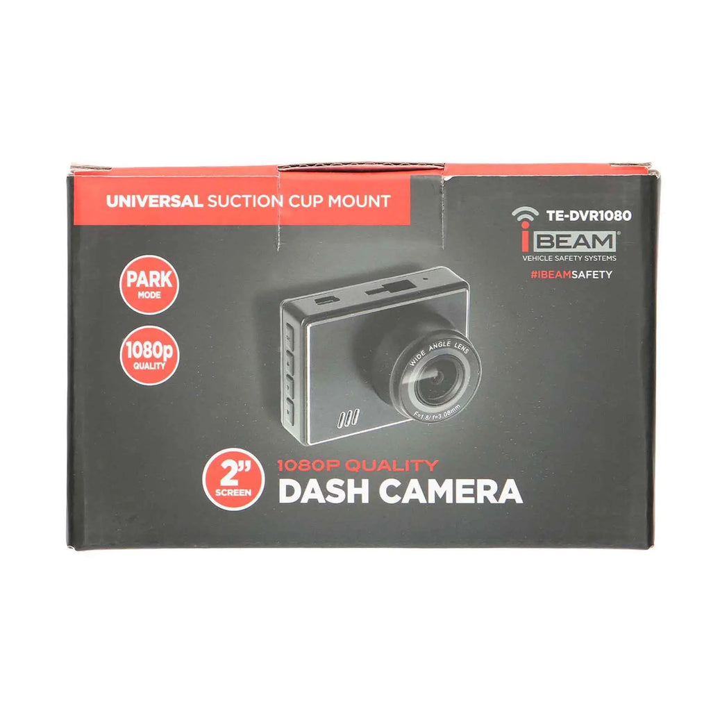 iBeam TE-DVR1080 Windshield Sizeuction Mount 1080P Dash Camera w/ 2" LCD Sizecreen