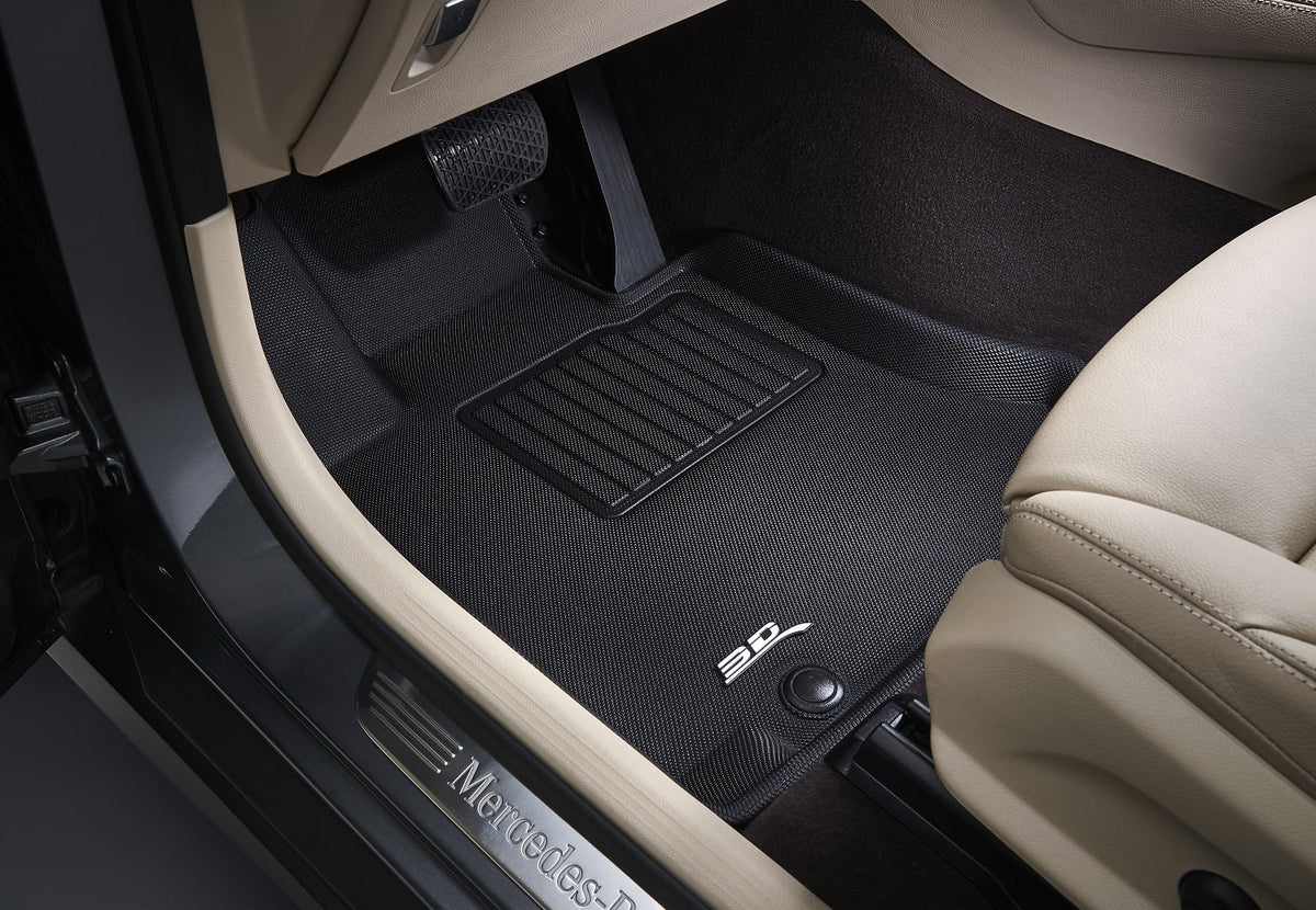 3D MAXpider KAGU Floor Mat (BLACK) compatible with SizeUBARU FORESizeTER 2014-2018 - Front Row