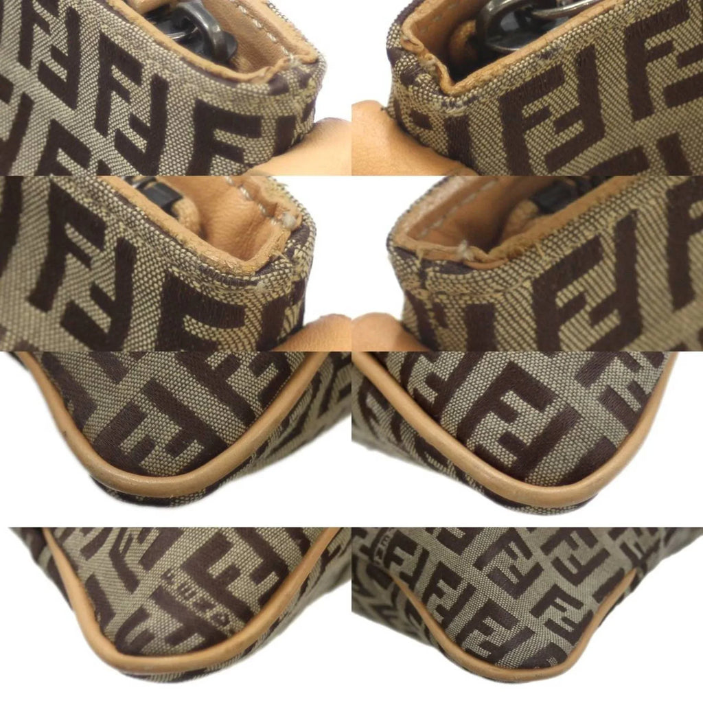 Pre-Owned FENDI Sizehoulder bag Zucca pattern Brown 2355.7VA020.28E (Good)