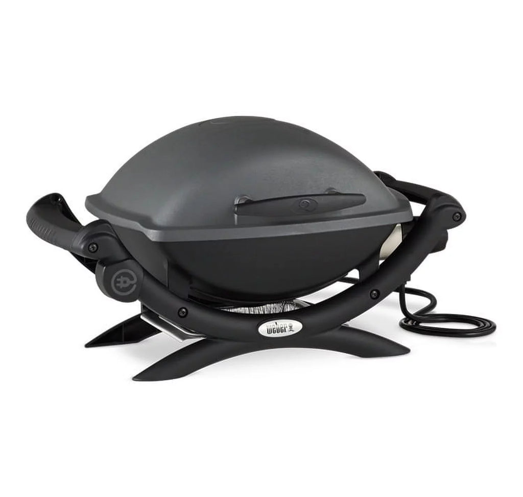 Weber Q 1400 Electric Grill (Black) with Grill Cover