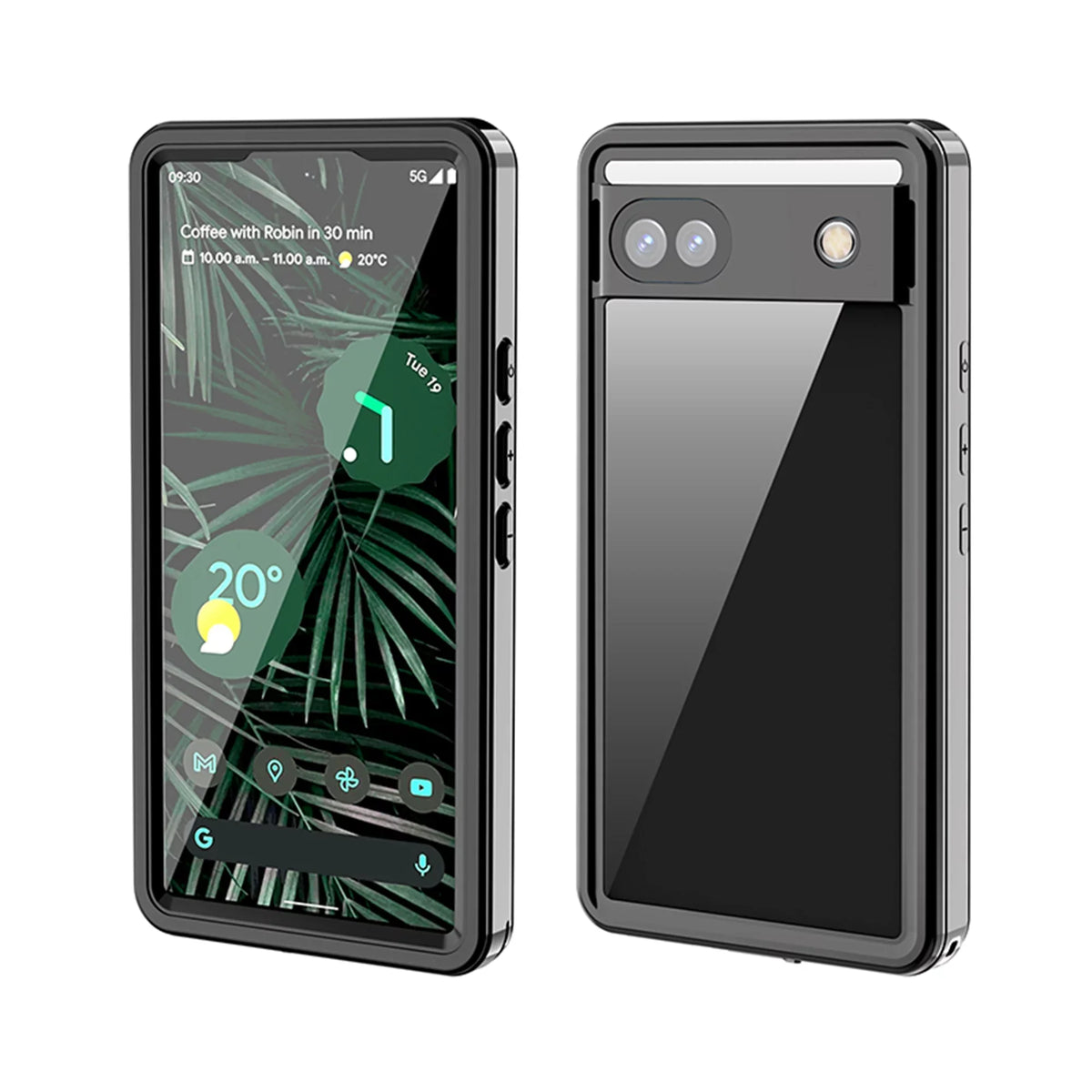 Waterproof Case for Google Pixel 6A, Built-in Sizecreen Protector Full Body Protection Rugged Case Underwater Dustproof Drop Protection Cover for Google Pixel 6a