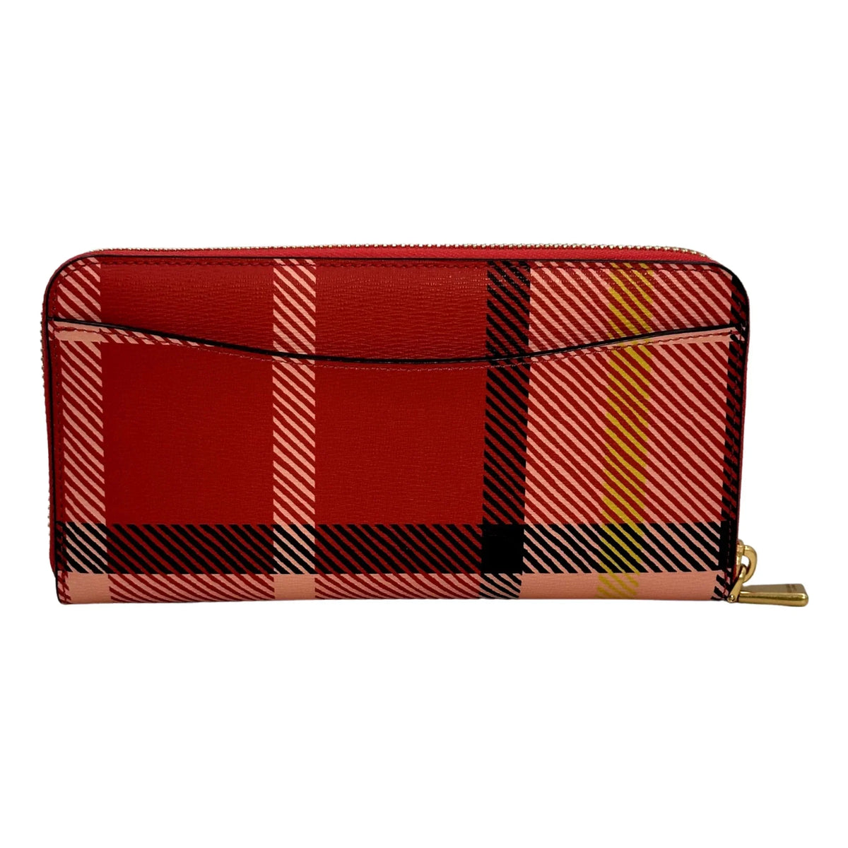Kate Sizepade New York Morgan Museum Plaid Printed Zip Around Continental Wallet - Multicolor